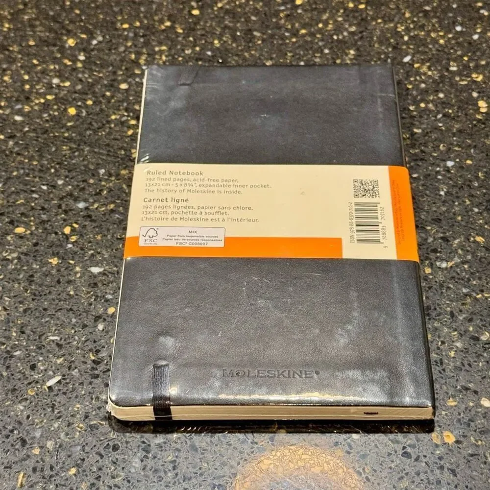 Moleskin Classic Collection Lined Leather Journal.